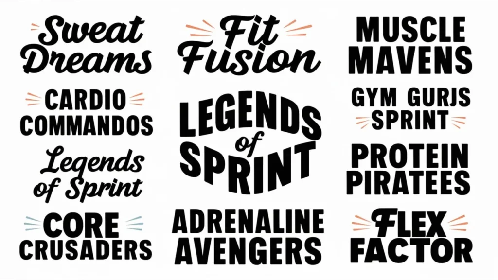 Fitness Team Names